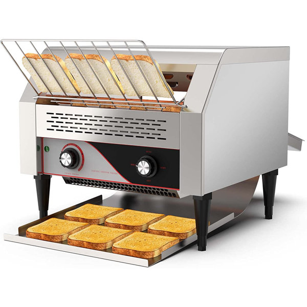 LINKEWODE 450 Slices/Hour, 14.4In Opening Width Conveyor Toaster For
